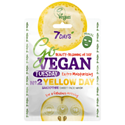 Parça Üz Maskası 7 Days Vegan Tuesday Yellow Day 25 gr