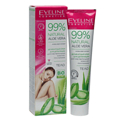 Depilyasiya kremi Eveline 99% natural aloe 125 ml