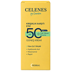 Günəşdən Qoruyucu Krem Celenes Herbal Anti Age Spf 50+ 50 ml