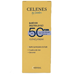 Günəşdən Qoruyucu Krem Celenes Herbal Quru Və Həssas Dəri Üçün 50+ 50 ml