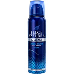 Sprey Dezodorant Kişilər Üçün Felce Azzurra Uomo Cool Blue 48H 150 ml