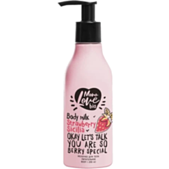 Bədən südü Bisou Monolove Bio çiyələkli 200 ml