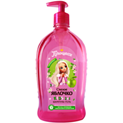 Uşaq Üçün Şampun Və Gel Princessa Speloe Yabloçko 2-si 1-də 750 ml