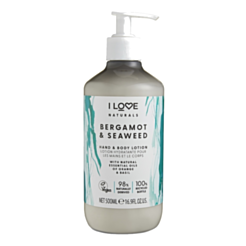 Bədən Və Əl Losyonu I Love Naturals Berqamot Və Dəniz Yosunu 500 ml