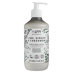 Bədən Və Əl Losyonu I Love Naturals Laym Zəncəfil Və Kardamon 500 ml