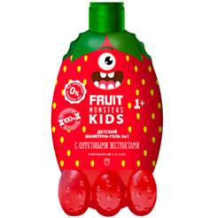 Uşaq Üçün Şampun Və Gel Frutomonstrı Giləmeyvə 400 ml