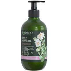 Duş geli Biodepo qızılgül və paçuli yağları ilə 475 ml