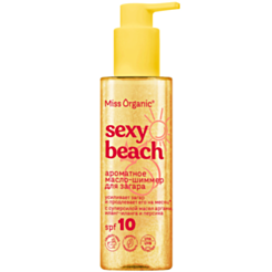 Yağ-Şimmer Qaralma Üçün Miss Organic Sexy Beach Spf 10 190 ml