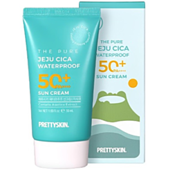 Günəşdən Qoruyucu Krem Prettyskin The Pure Jeju Cica Suya Davamlı Spf 50+ Pa++++ 50 ml