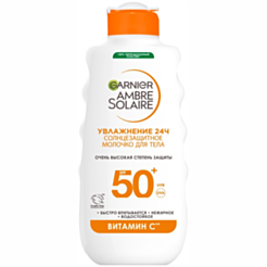 Солнцезащитное молочко Garnier Ambre Solaire Увлажняющее SPF 50+ 175 мл
