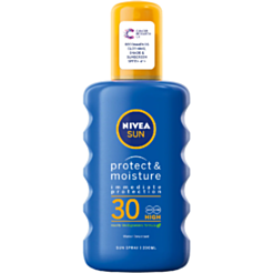 Солнцезащитный спрей Nivea Sun Защита и Увлажнение SPF 30+ 200 мл