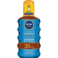 Солнцезащитное масло-спрей Nivea Sun Защита и Загар SPF 30+ 200 мл