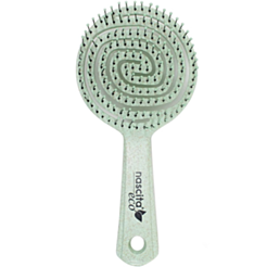 Расчёска Nascita перерабатываемая круглая светло-зелёная