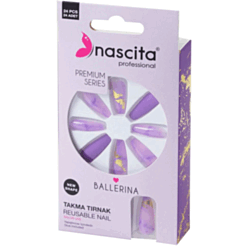 Taxma Dırnaqlar Nascita Bellerina Purple Designed