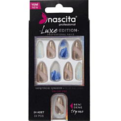 Taxma Dırnaqlar Nascita Luxe Edition Almond Gold Designed