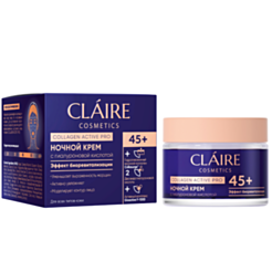 Крем для лица Claire Collagen Active Pro Ночной 45+ 50 мл