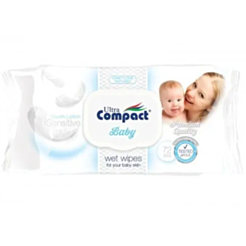 Uşaq Üçün Nəm Salfet Ultra Compact Baby Cream Lation 72 ədəd