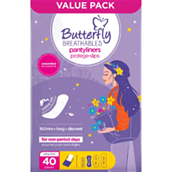 Ежедневные прокладки Butterfly Breathables Pantyliners Ultra Thin 40 шт