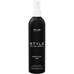 Saç Düzləşdirilməsi Üçün Orta Fiksasiyalı Losyon-Sprey Ollin Style 250 ml