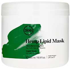 Lipid Maska 360 Hair Professional Bütün Saç Tipləri Üçün Nəmləndirici Çətənə Toxumu Yağı 500 ml
