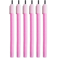 Гибкие бигуди Nascita с зажимом 6 шт Розовые 1.3 × 20 см