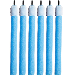 Гибкие бигуди Nascita с зажимом 6 шт Синие 1.6 × 20 см