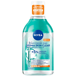 Мицеллярная вода Nivea Derma Skin Clear Для глаз и губ 400 мл
