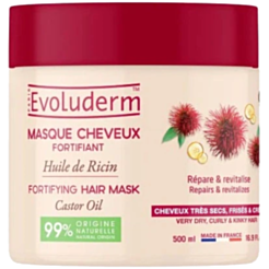 Saç Maskası Evoluderm Bərpaedici Gənəgərçək Yağı 500 ml