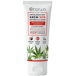 Əl Kremi Barwa Hypoallergenic Sos Çətənə Yağı 75 ml