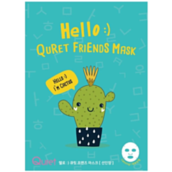 Parça Üz Maskası Quret Hello :) Friends Kaktus 25 qr