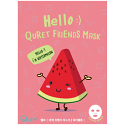 Parça Üz Maskası Quret Hello :) Friends Qarpız 25 qr