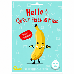 Parça üz maskası Quret Hello :) Friends banan 25 qr