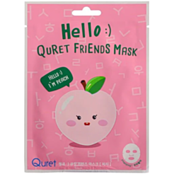 Parça Üz Maskası Quret Hello :) Friends Şaftalı 25 qr