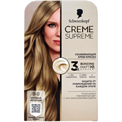 Краска для волос Schwarzkopf Creme Supreme Natural блонд 8-0