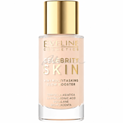 Makiyaj Üçün Çoxfunksiyalı Baza Eveline Celebrity Skin Universal Light 4-ü 1-də Parıltılı 01N