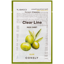 Parça Üz Maskası Consly Clear Line Zeytun 25 ml