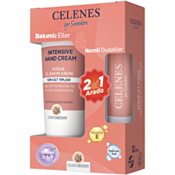 Dəst Celenes Cloudberry Əl Kremi 75 ml + Celenes Dodaq Balzamı Cloudberry Stick 4.8 qr