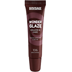Бальзам для губ Luxvisage Wonder Glaze Volume & Care Brownie 106