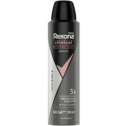 Sprey Dezodorant Kişilər Üçün Rexona Clinical 96H Görünməz Qoruma 150 ml