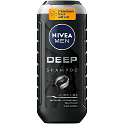 Kişilər üçün şampun Nivea Men Deep Black Carbon dərin təmizləyici 250 ml