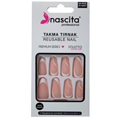 Накладные ногти Nascita Stiletto French Matt