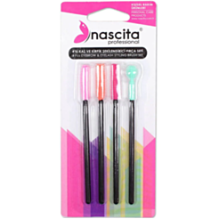 Набор кистей Nascita для бровей и ресниц 4 шт