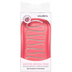 Расчёска Solomeya для сухих и влажных волос с ароматом клубники мини