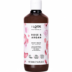 Duş geli I Love Naturals qızılgül və arqan 500 ml