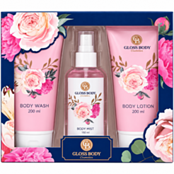 Hədiyyə dəsti Gloss Body Cosmetics 3-lü bədən baxımı