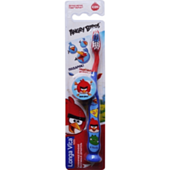 Uşaq diş fırçası Longa Vita Angry Birds 5+ AB-1 6934393806199 mavi