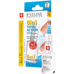 Dırnaq Qulluqu Eveline Nail Therapy Professional Yüksək Effektli Regenerasiya Və Bərkidici 8-i 1-də