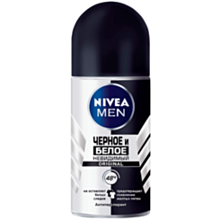Роликовый дезодорант для мужчин Nivea Men Белое и Черное 50 мл
