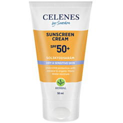 Солнцезащитный крем Celenes Herbal для сухой и чувствительной кожи 50+ 50 мл