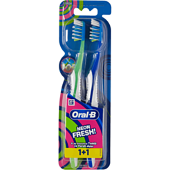 Зубная щетка для взрослых Oral B Neonfresh 1+1